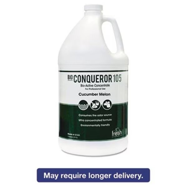 Fresh Products 1BWBCMF 1 gal Bio Conqueror 105 Enzymatic Odor Counteractant Concentrate - Cucumber Melon, Fresh Products, Mfr#: 1BWBCMF
