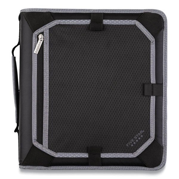 2 in. 3 Rings Zipper Binder, Black & Gray Accents, Mead Products, Mfr#: ME472867