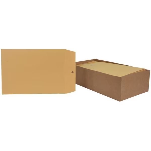 School Smart 2013892 7.5 x 10.5 in. Kraft Envelope with Clasp; Kraft Brown - Pack of 100, School Smart, Mfr#: 2013892