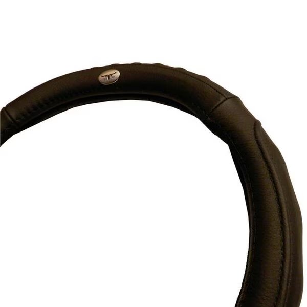 StentensGolf SWC035-B 35 Series Club Car Up to 2010; Yamaha; Tomberlin - Steering Wheel Cover; Leather - Black, Stentensgolf, Mfr#: SWC035-B