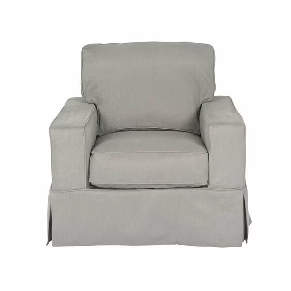Americana Slipcovered Chair Peyton Slate, Sunset Trading, Mfr#: SU-108520-391094