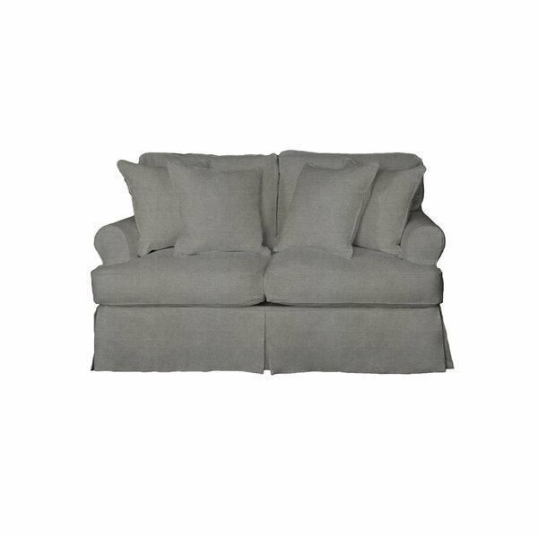 Horizon Slipcovered Loveseat Peyton Slate, Sunset Trading, Mfr#: SU-117610-391094