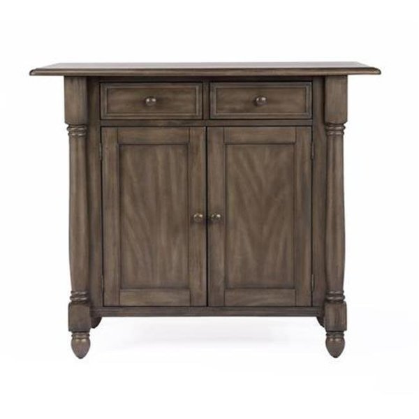 Sunset Trading DLU-KI-4222-B200-AG3PC Shades of Gray Drop Leaf Kitchen Island Set with 2 Stools  Drawers & Storage - 3 Piece, Sunset Trading, Mfr#: DLU-KI-4222-B200-AG3PC