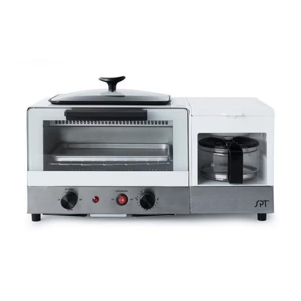 SPT BM-1120W 3-in-1 Breakfast Maker - Stainless Steel; White, Spt, Mfr#: BM-1120W