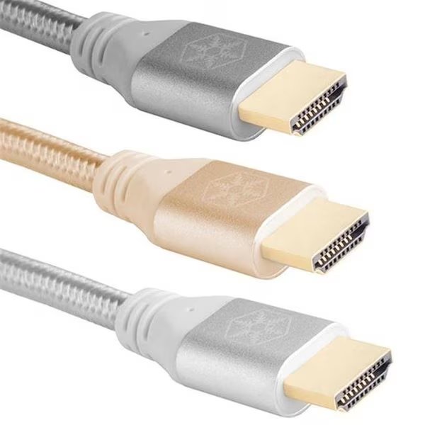 SilverStone Technologies CPH01S-1800 1.8 m Premium Certified 4K Ultra High Speed HDMI 2.0b Cable; Silver, Silverstone, Mfr#: CPH01S-1800