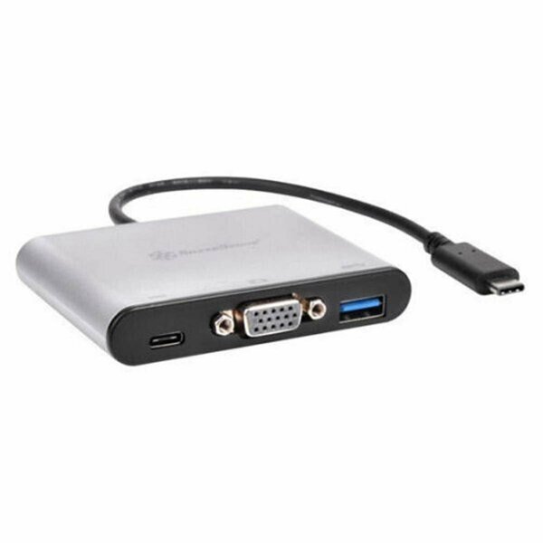 USB3.1 Type-C, Charging Port VGA Connector Adapter, Silverstone, Mfr#: EP06C