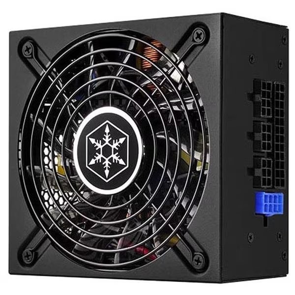 Silver Stone Technologies SX500-LG 500W Sfx-L Form Factor 80 Plus Gold Full Modular Lengthened Power Supply with 12V Single Rail, Silverstone, Mfr#: SX500-LG