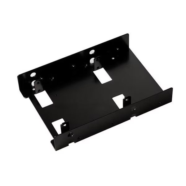Silver Stone Technologies SDP08B Black 3.5 in. to 2 x 2.5 in. Internal Hard Drive Hdd & Ssd Bay Converter, Silverstone, Mfr#: SDP08B
