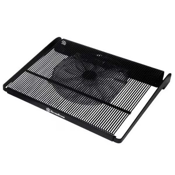 Silver Stone Technologies NB04B Lightweight Aluminum Cooler with Low Noise 200 mm Fan for 15 in. Notebook, Silverstone, Mfr#: NB04B