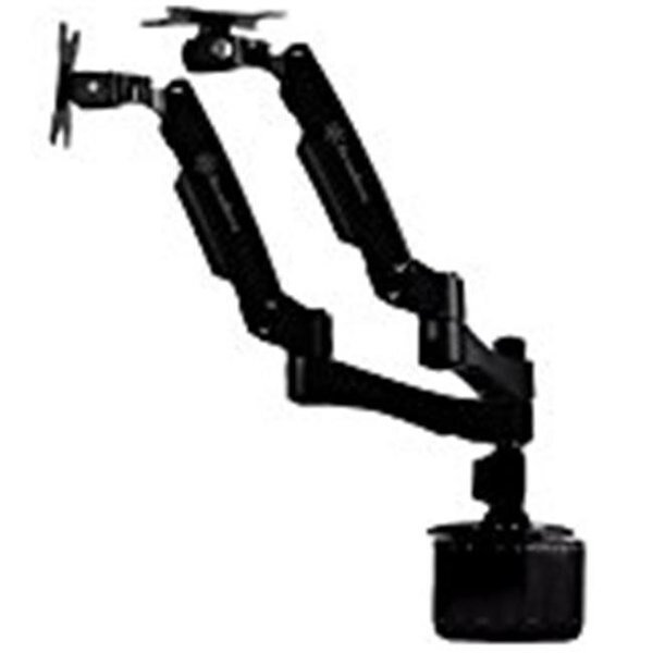 Silver Stone Technologies ARM22BC ARM Duo Dual LCD Interactive Monitor Mount - Black, Silverstone, Mfr#: ARM22BC