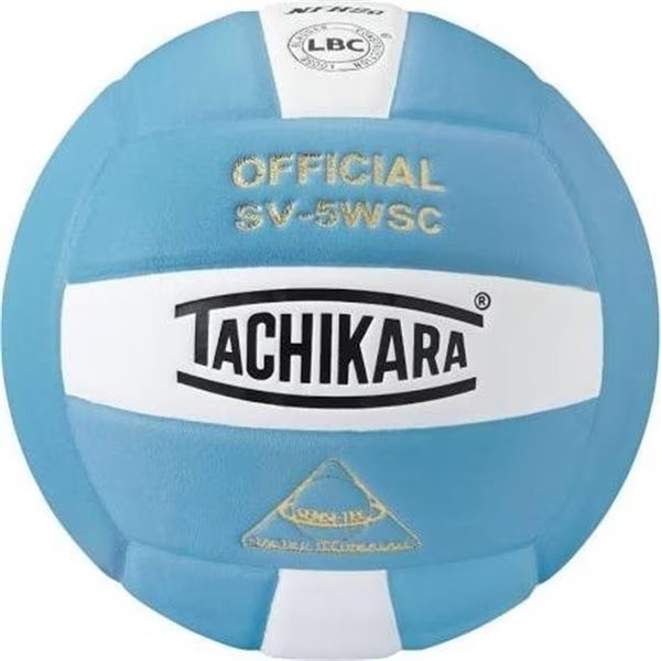 Tachikara SV5WSC.PBW Volleyball NFHS - Powder Blue & White, Tachikara, Mfr#: SV5WSC.PBW