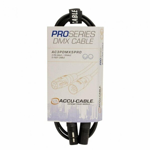 3 Pin Pro DMX Cable - 50 ft., Accu Cable, Mfr#: AC3PDMX50PRO