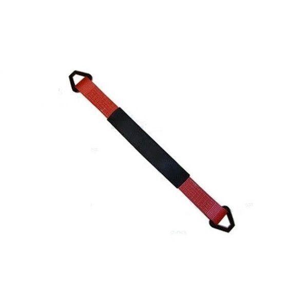 2 x 60 in. Axle Straps with Abrasive Sleeve & Delta Ring; Red - 2 Piece, Time Out, Mfr#: TI1483950