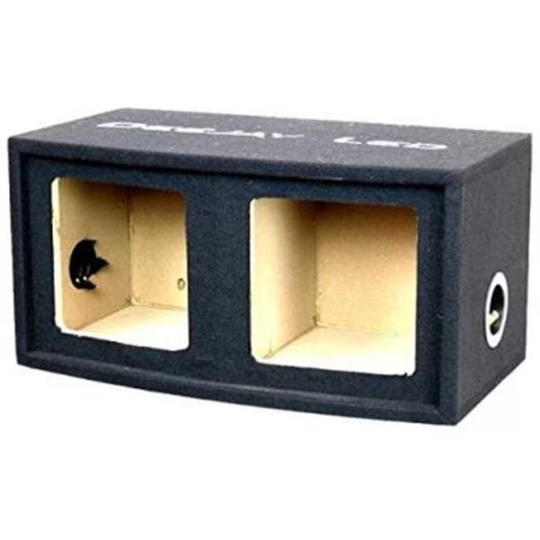 DeeJay 2X10SQUARESEALED Double Heavy Duty 10 in. Square Woofer Empty Car Speaker Box, Micro 100, Mfr#: 2X10SQUARESEALED