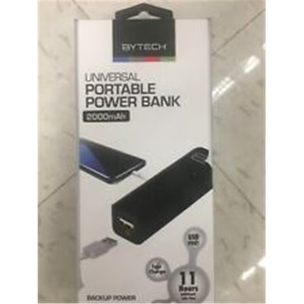 Bytech BYPB40102AC 4000 mAh Rechargeable Mobile Power Bank, Bytech, Mfr#: BYPB40102AC