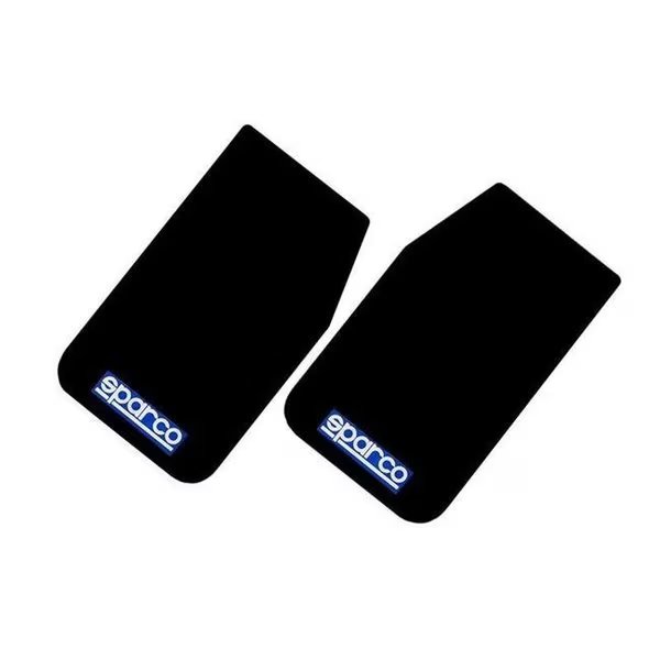 Sparco 03791NR Black Mud Flap; Pair, Sparco, Mfr#: 03791NR