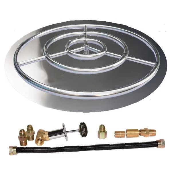 36 in. Stainless Steel Pan Ring Pro-Kit Liquid Propane, Sleep Ez, Mfr#: SL1621599