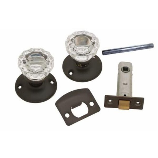 Belwith Products 214590 Passage Door Latch Set Glass Knobs - Vintage Bronze, Belwith Products, Mfr#: 214590