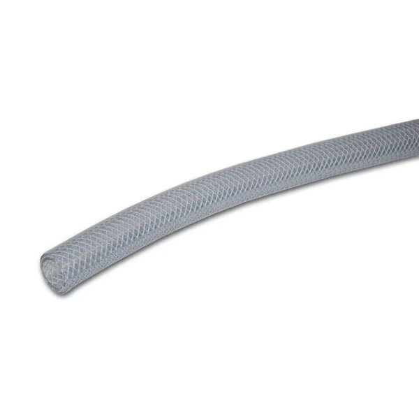 Abbott Rubber 224439 0.62 x 0.87 in. x 75 ft. Braid Tubing; Clear, Abbott Rubber, Mfr#: 224439