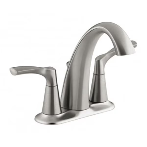 4 in. Two Handle Lavatory Faucet, Brushed Nickel, Templeton, Mfr#: TE134808