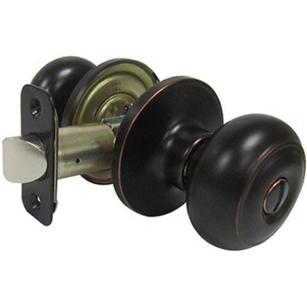 Taiwan Fu Hsing Industrial 221800 Tru-Guard Verona Fancy Mushroom Privacy Knob Sets; Aged Bronze, Taiwan Fu Hsing Industrial, Mfr#: 221800