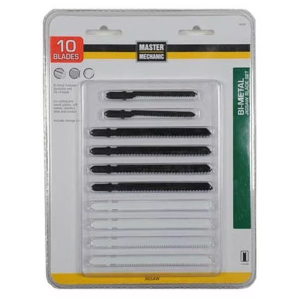 Disston 160381 Master Mechanic Jigsaw Blade Set - 10 Piece, Disston, Mfr#: 160381