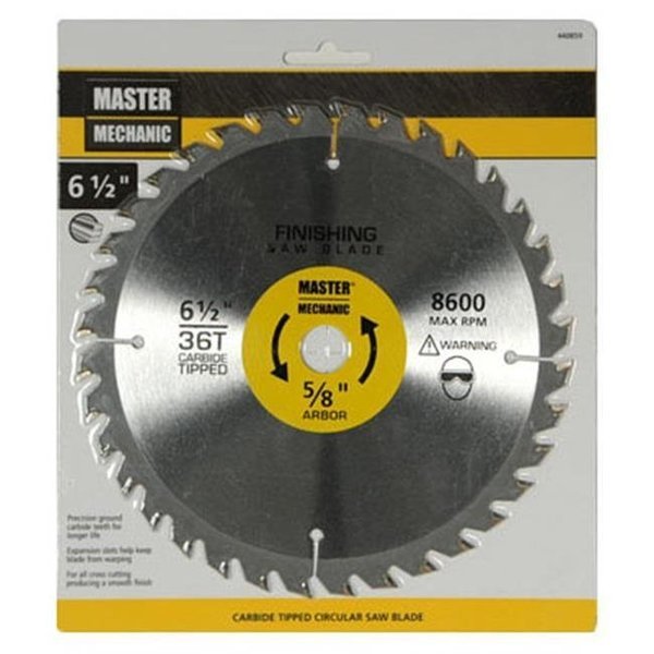 Disston 440859 6.5 in. Master Mechanic Circular Saw Blade; 36 Tooth, Disston, Mfr#: 440859