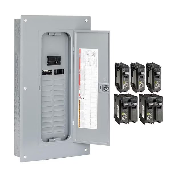 100 A Load Center with Cover - Value Pack, Square D, Mfr#: SQ570065