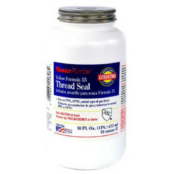 16 oz Master Plumber Thread Seal, Yellow, Harvey, Mfr#: 228984