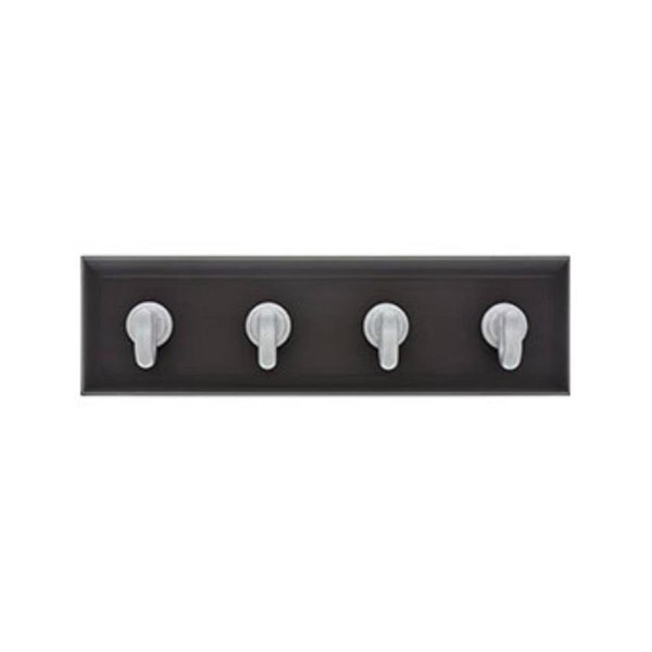 10 lbs Espresso Key Rail with Silver Hooks, Eyecatcher, Mfr#: EY563616