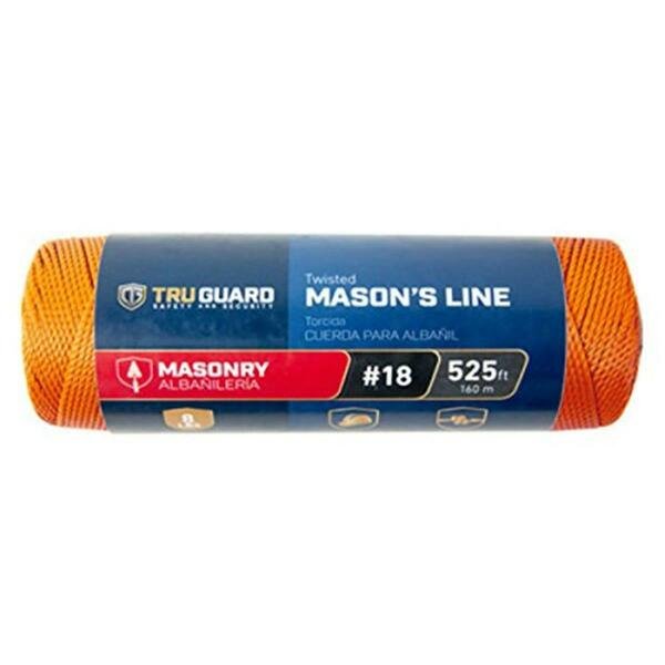 18 in. x 525 ft. Tru Guard Nylon Rope, Orange, Mibro, Mfr#: 231497