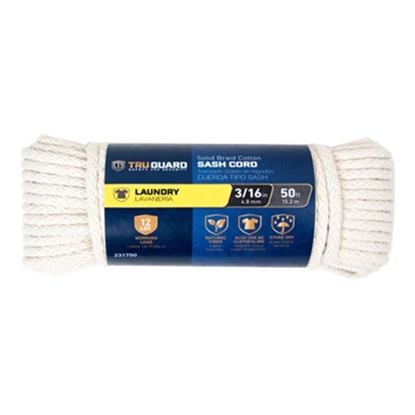 Smooth Braided Cotton Sash Cord, Mibro Group, Mfr#: TH570593