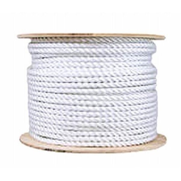 Mibro Group 235078 0.50 in. x 250 ft. White Solid Braided Nylon Rope, Mibro Group, Mfr#: 235078