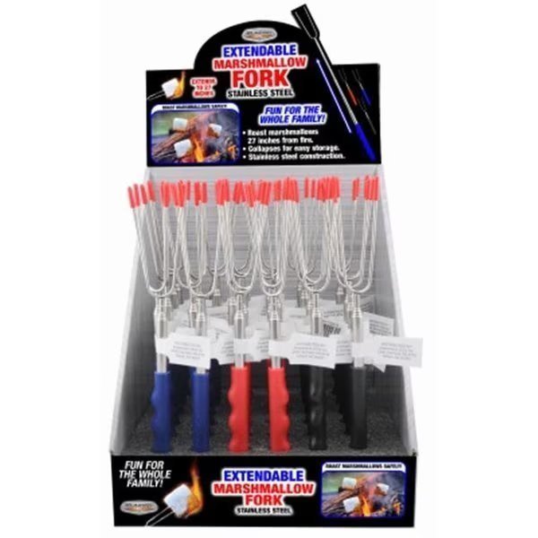Shawshank Ledz 240517 Extendable Stainless Steel Marshmallow Fork; Assorted Color, Shawshank Ledz, Mfr#: 240517