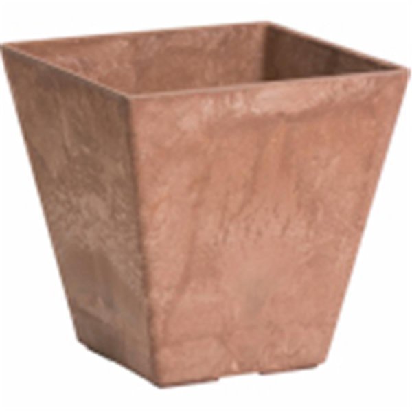 10 in. Square Ella Planter, Rust, Book Publishing Co, Mfr#: GR2495303