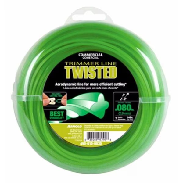 Arnold 245861 140 ft. x 0.08 in. Twisted Trimmer Line - Green, Arnold, Mfr#: 245861