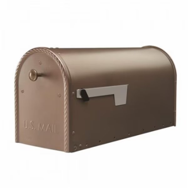 Post Mount Mailbox - Bronze; Large, Bbq Innovations, Mfr#: BB1628785