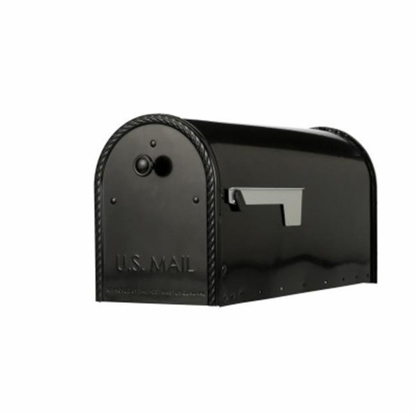 Solar Group 236679 Post Mount Mailbox - Black; Large, Solar Group, Mfr#: 236679