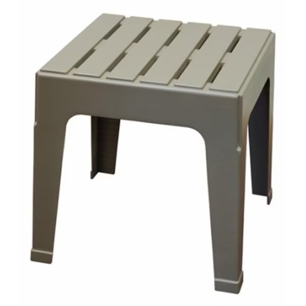 Adams 242533 Big Easy Stack Table; Gray - 17.75 x 18.9 x 18.9 in., Adams, Mfr#: 242533