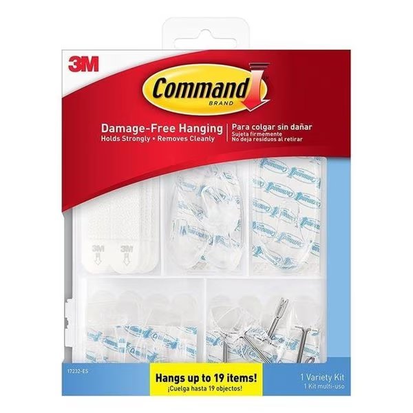 Command Damage Free Hanging Hook; Clear - Pack of 53, Pinpoint, Mfr#: PI833992