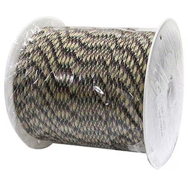 MIBRO Group 186890 0.15 in. x 400 ft. Camouflage Military Grade 550 Paracord; Bulk Reel, Mibro Group, Mfr#: 186890