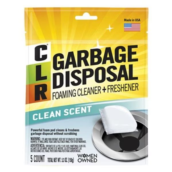 Jelmar 235769 Clear Garbage Disposal Foaming Cleaner & Freshener Pods; Pack of 5, Jelmar, Mfr#: 235769
