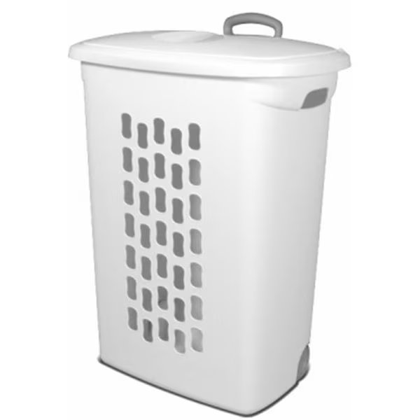 Sterilite 208377 28.38 in. Ultra Wheeled Hamper  White - 3 Pack, Sterilite Corporation, Mfr#: 208377