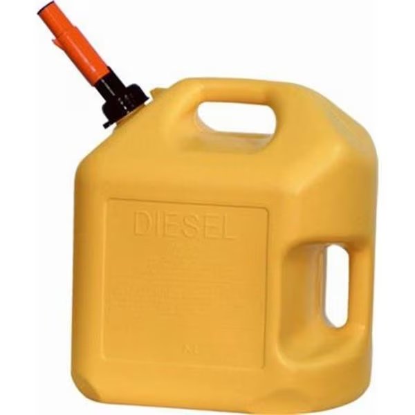 Midwest Can 248479 5 gal Yellow High Density Polyethylene Diesel Can, Midwest Can, Mfr#: 248479