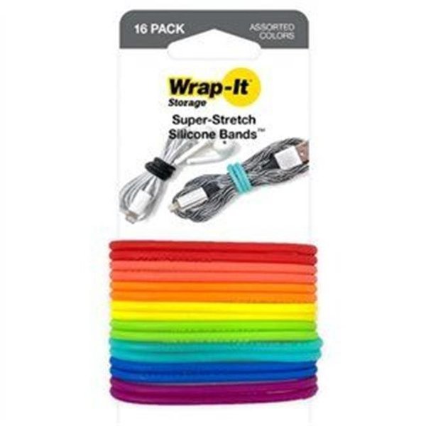 Jjaamm 260125 Super Stretch Silicone Bands; Multi Color - Pack of 16, Jjaamm, Mfr#: 260125