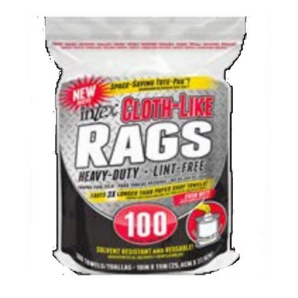 Intex Supply 271712 Cloth-Like Rags - 100 Count, Intex Supply, Mfr#: 271712