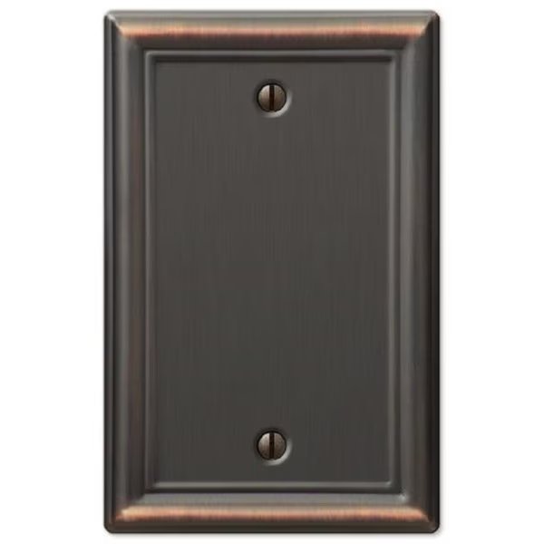 Single Blank Aged Bronze Wall Plate, Soundwave, Mfr#: SO2669994