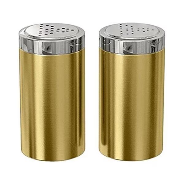 NuSteel TG-JSP-G Salt and Pepper Shaker - Jumbo  Gold, Nusteel, Mfr#: TG-JSP-G