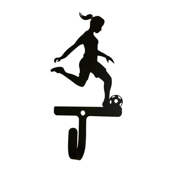 Village Wrought Iron WH-302-S Soccer Womans & Girls Wall Hook; Small, Village Wrought Iron, Mfr#: WH-302-S