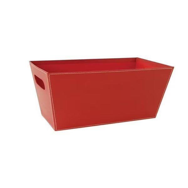 Wald Imports 7118-RED 13 in. Paperboard Tote  Red  Pack of 2, Wald Imports, Mfr#: 7118/RED